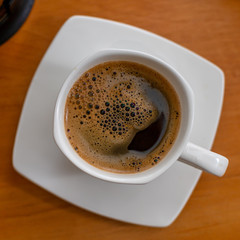 Relax with coffee.