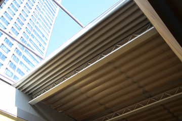 electric operated retractable fabric and aluminium roof cover system , versatile folding roof,...