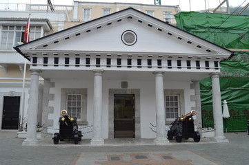 Government Building In El Peñon In Gibraltar. Nature, Architecture, History, Street Photography....