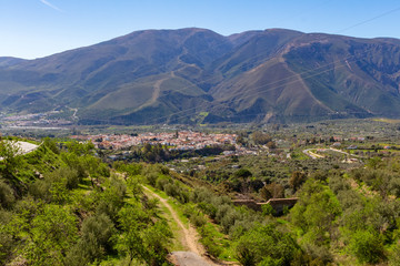 Fototapeta na wymiar View of a village in the Alpujarra