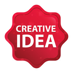 Creative Idea misty rose red starburst sticker button
