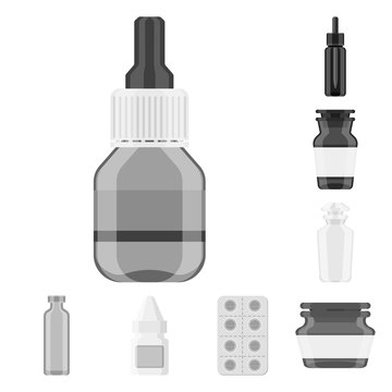 Isolated object of medicine and health symbol. Collection of medicine and help vector icon for stock.