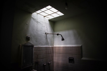 creepy shower bath