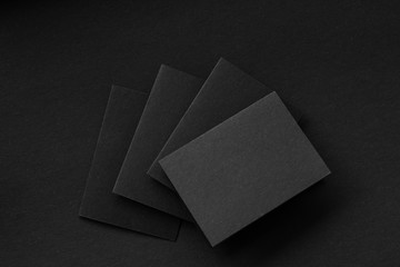 Blank portrait A4. brochure magazine isolated on gray, changeable background / black paper isolated...