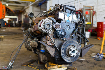 car engine shot for repair