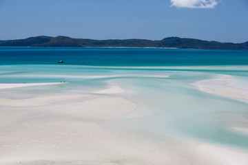 AU02 DHE0075-- Australia, Whitehaven Beach Whitsunday islands, beautiful white sand beach