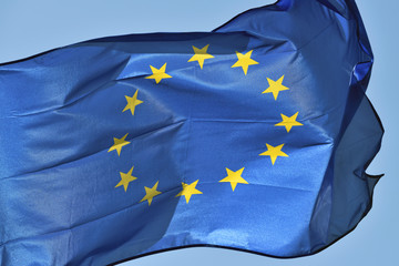 European flag flying