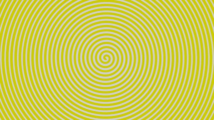 Espiral hipnótica amarillo.