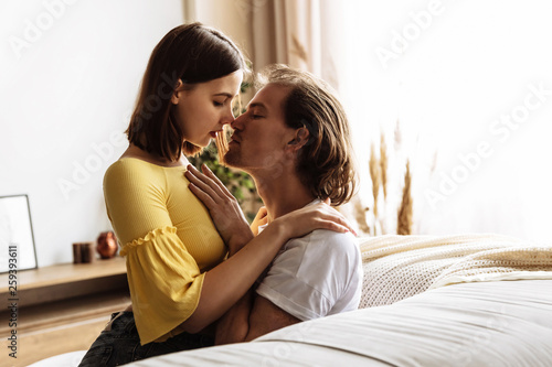 Passionate Sensual Young Couple Enjoying The Company Of Each Other At Home Passionate Sensual Young Couple Enjoying The Company Of Each Other At Home