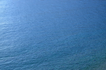 Ocean water natural abstract texture background.Blue summer sea rippled surface.