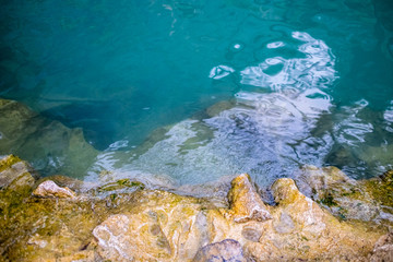 Flash blue lagoon at vangvieng laos