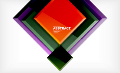 Square geometric background