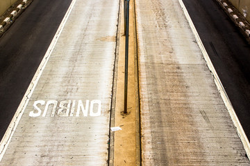 exclusive bus corridor in Sao Paulo