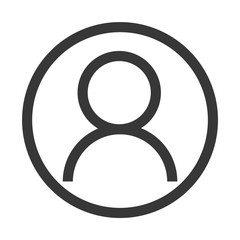 Account avatar, user, login or member outline, User authorization profile  icon. Avatar icon, user icon. User profile icon or account icon vector.