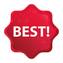 Best! misty rose red starburst sticker button