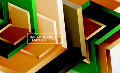 Arrow geometrical abstract background, directional wallpaper concept