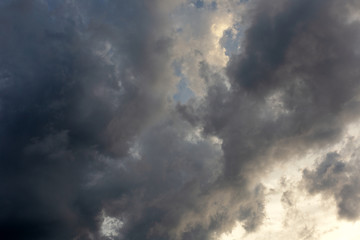 Naklejka na ściany i meble Blue sky with cloud,black and white tone,background.