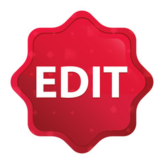 Edit misty rose red starburst sticker button
