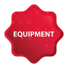 Equipment misty rose red starburst sticker button