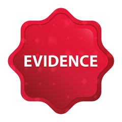 Evidence misty rose red starburst sticker button