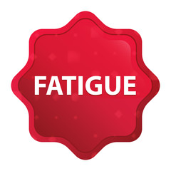 Fatigue misty rose red starburst sticker button