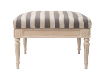 Front view of old ottoman couch