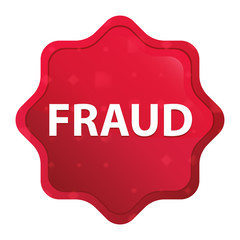 Fraud misty rose red starburst sticker button