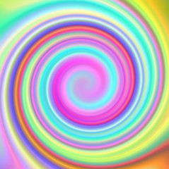 Abstract multicolored rainbow swirl vortex fluid psychedelic pattern background.