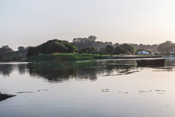 atardecer en la laguna
