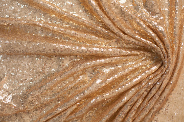 texture golden fabric sequins bokeh background