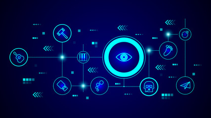 Obraz premium eye icon. From web set