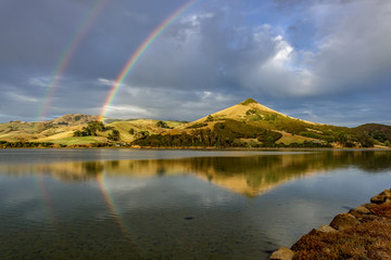 Double Rainbow over the Otago Peninsula