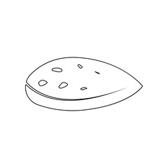 mendal icon. Element of nuts for mobile concept and web apps icon. Outline, thin line icon for website design and development, app development