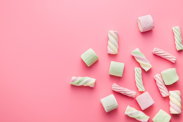 Sweet colorful marshmallows.