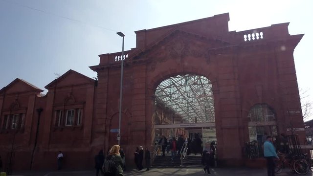 train station Nottingham motion-lapse