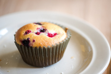 Homemade bluebberry muffins