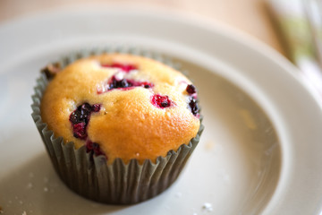 Homemade bluebberry muffins