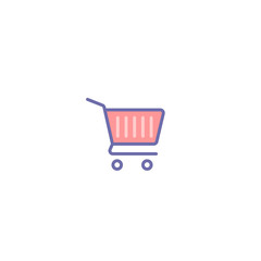Shopping cart icon. sale, buy, store, market, basket, commerce vector sign