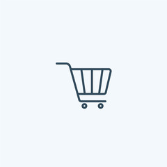 Shopping cart icon. sale, buy, store, market, basket, commerce vector sign