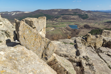 Fototapeta na wymiar Ruins of Ancient Thracian city of Perperikon, Kardzhali Region, Bulgaria