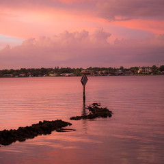 Obraz premium Landscape of paradise tropical island beach, sunrise shot.​