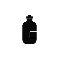 Bottle, wine, drink vector icon. Element of kitchen for mobile concept and web apps illustration. Thin flat icon for website design and development, app development. Premium icon