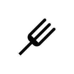 Fork vector icon. Element of kitchen for mobile concept and web apps illustration. Thin flat icon for website design and development, app development. Premium icon