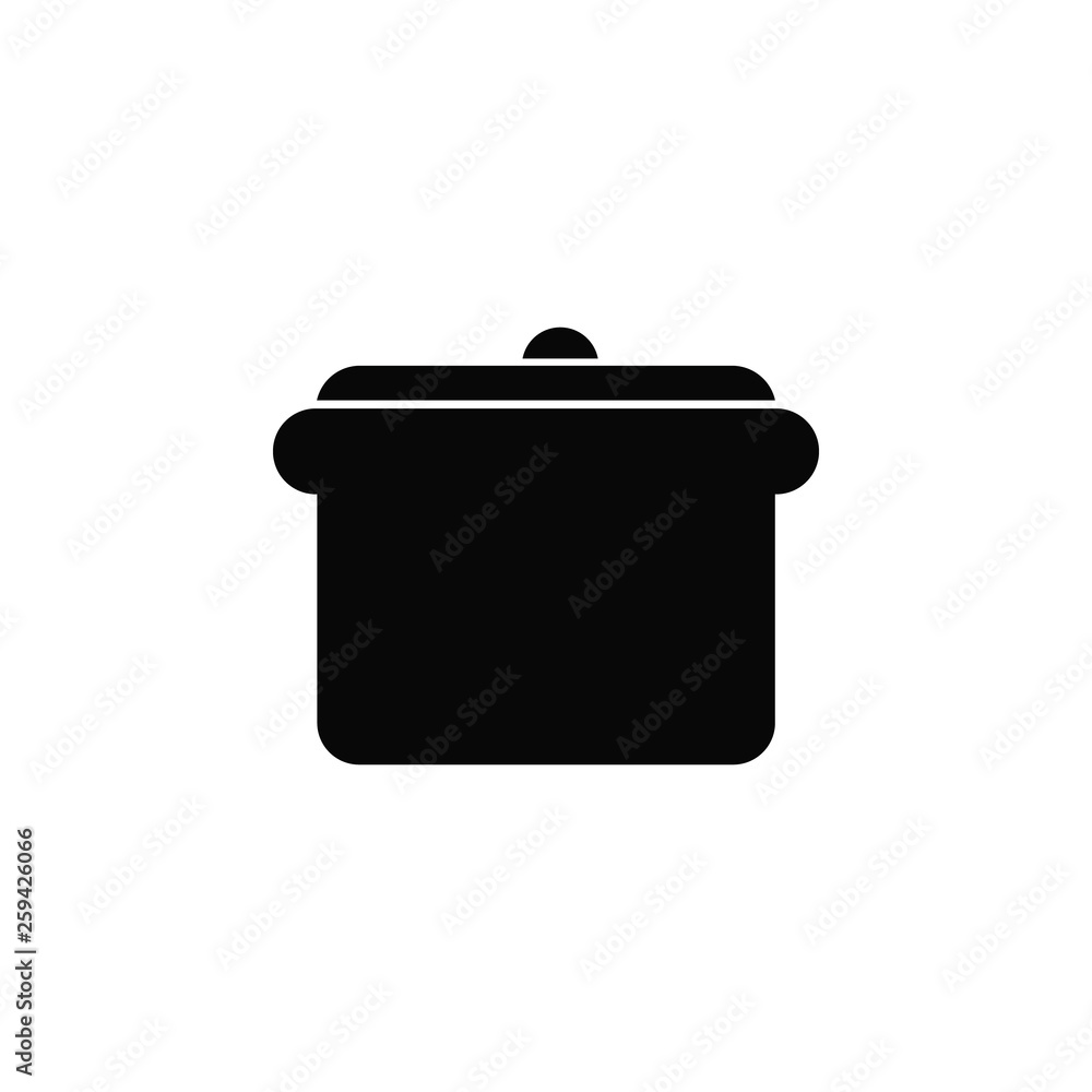Poster pot vector icon. element of kitchen for mobile concept and web apps illustration. thin flat icon for