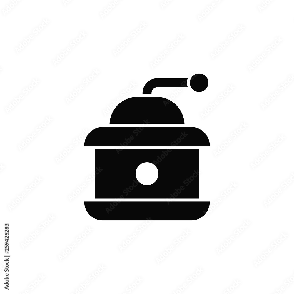 Poster coffee, grains vector icon. element of kitchen for mobile concept and web apps illustration. thin fl