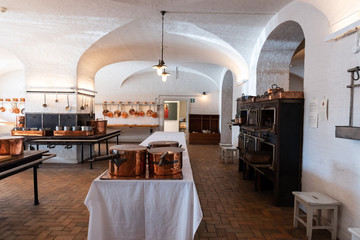 Antique kitchen for professional use