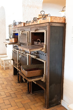 Antique kitchen for professional use