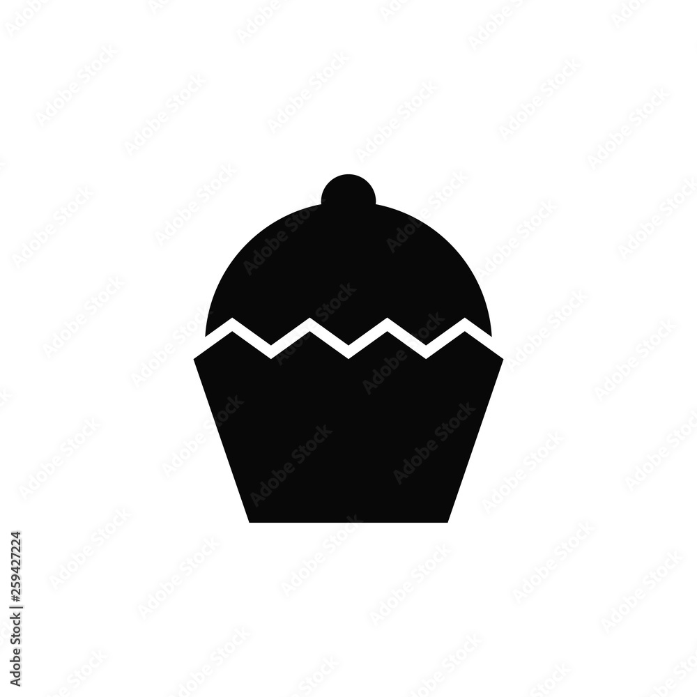 Poster cake vector icon. element of kitchen for mobile concept and web apps illustration. thin flat icon fo