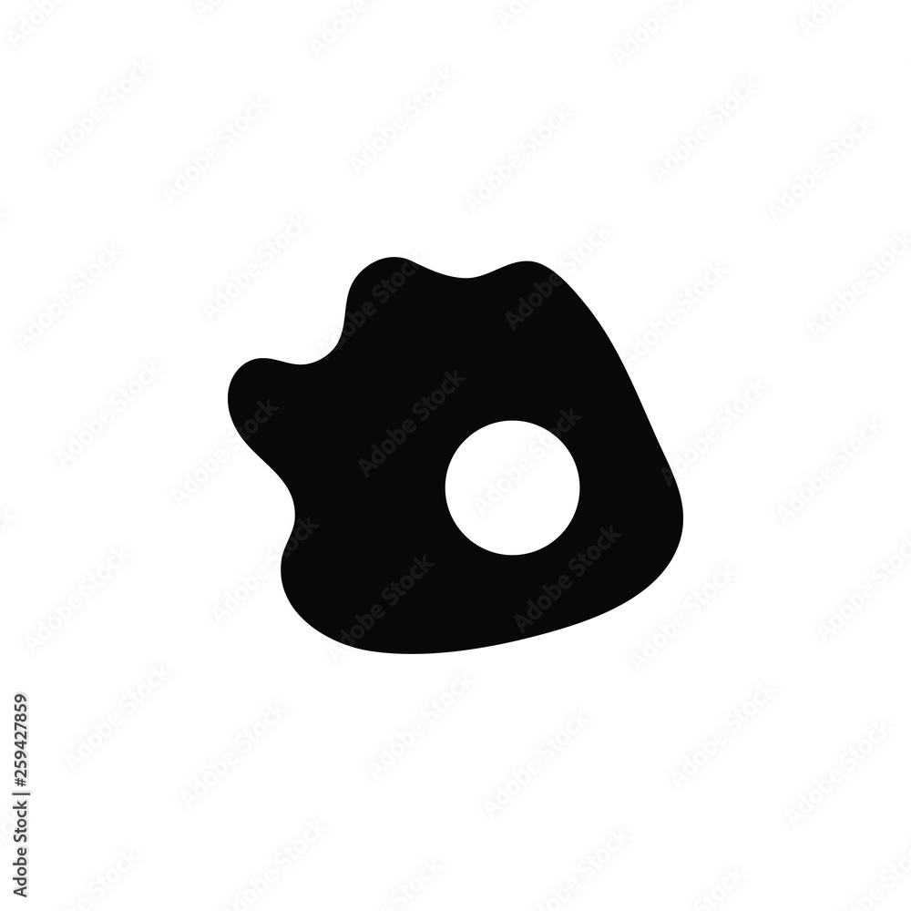 Poster egg, omelet vector icon. element of kitchen for mobile concept and web apps illustration. thin flat 