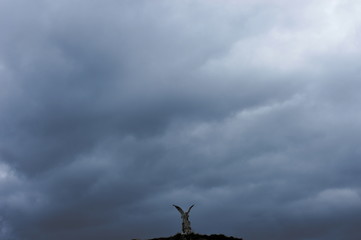 A cloudy sky over Comillas, Cantabria